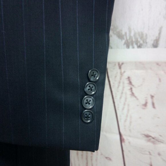 Jos A Bank Suit Blazer Sports Coat Blue Striped - Picture 3 of 11